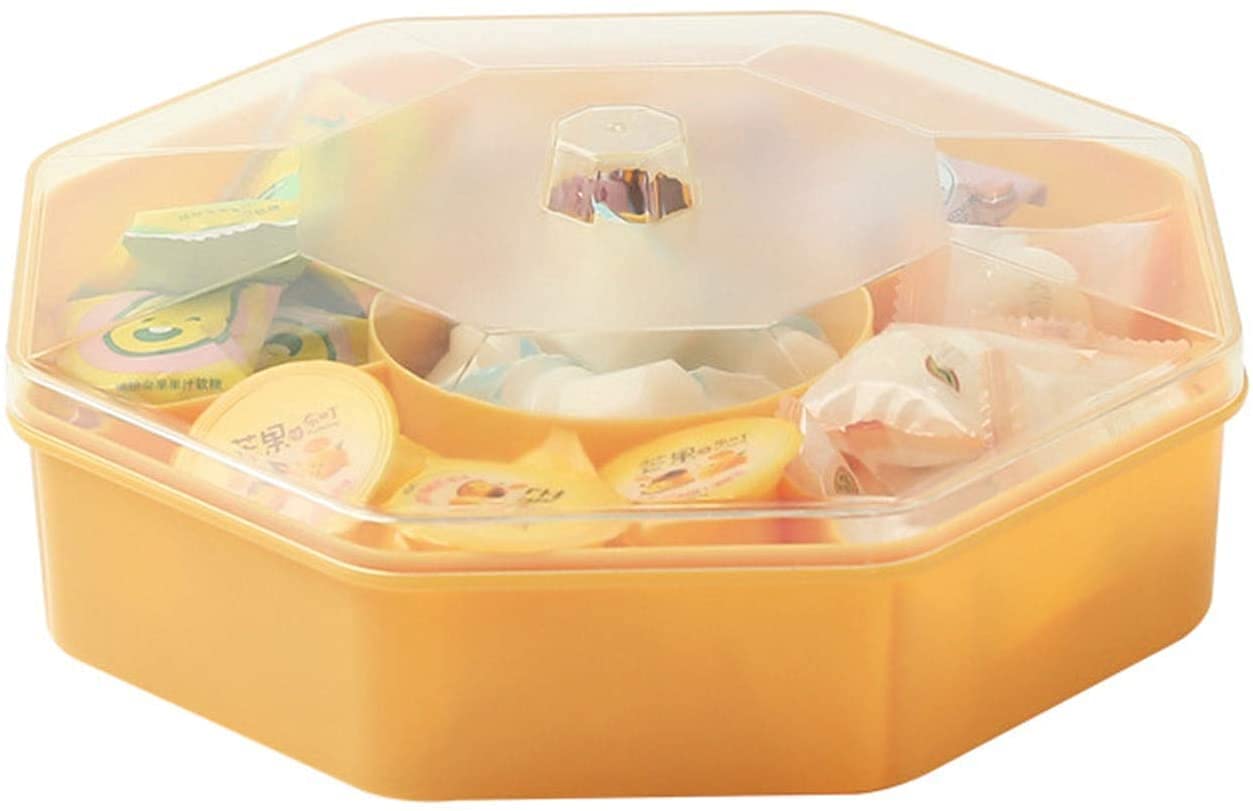 Boîte de fruits secs Noix Bonbons Récipient de stockage Ménage Plateau de fruits secs, Boîte divisée avec couvercle Boîte à bonbons, Convient for les bonbons aux noix Fruits secs Récipients alimentair