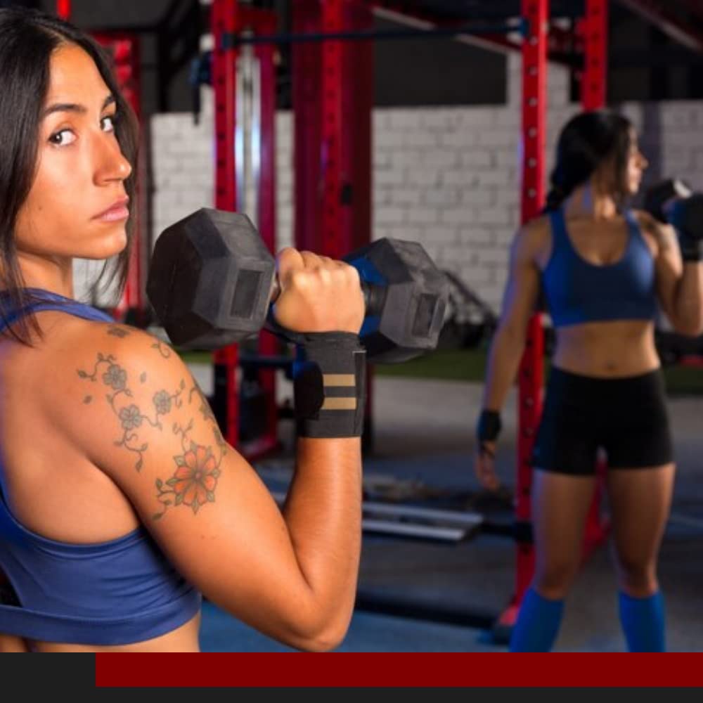 FFitness Manubrio Professionale da 15 Kg Bilanciere Esagonale Gommato con Impugnatura Sagomata Peso Palestra Home Gym