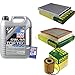 Produktbild QR-PARTS 69373965 Filter Set Inspektionspaket 5 Liter Motoröl Top Tec 4600 5W-30 MANN-FILTER Innenraumfilter Luftfilter Ölfilter