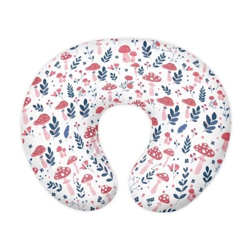 Zanxiantu Mushroom Leaf Boys Nursing Pillow Covers Pillow Covers for Baby Girls Soft and Stretchy Nursing Pillow Slipcover for 0-24 Months Infant Feeding Position Support