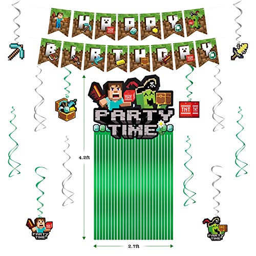 Decorlife FTL-QDA095 Pixel Game Birthday Party Decorations thumb #4