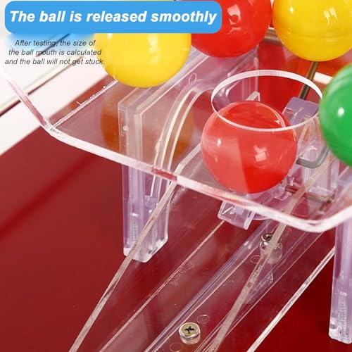 Juego de bingo electrónico con tambor de lotería manual, 100 bolas, selector de manivela para selección de números aleatorios, ideal para fiestas, lugares de entretenimiento y centros comerciales