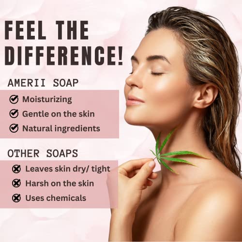 Amerii Natural Colecction Handmade Calendula & Chamomile Soap Bar -3 Pack Fragrance-Free, All-Natural, With Incredible Skin Benefits, 12.5 Oz. #TOP3