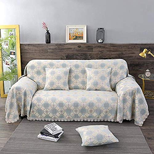 Housse de canapé en chenille jacquard style européen 180x240cm