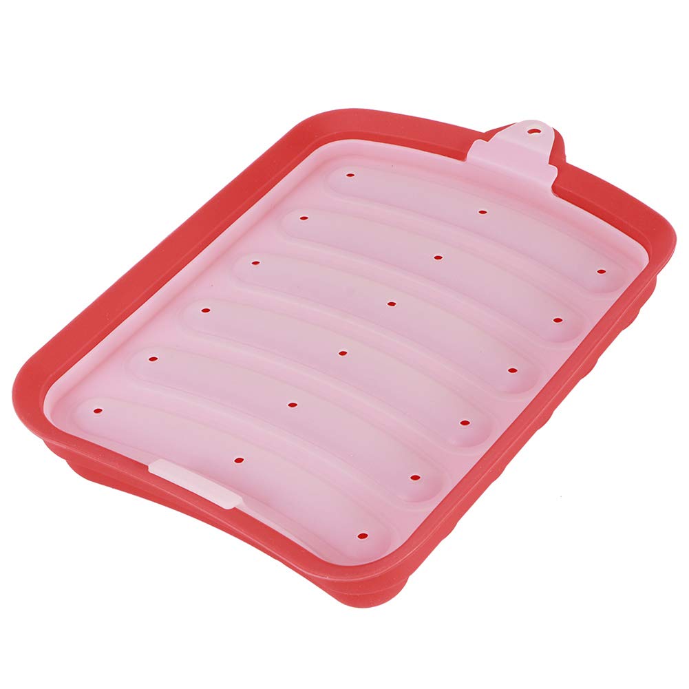 Sausage Mould Supplement Pack of 3 Ideal for Hot Dog Ham Molds Includes Sausage Box Ham Enhance Your Meat Sausage with Our Sausage Stuffers Hot Dog + (Red)
