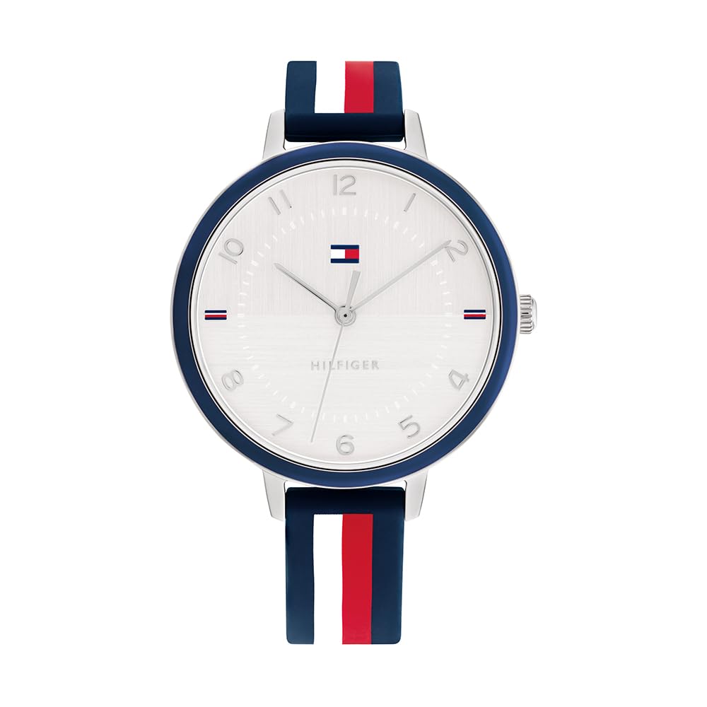 Tommy Hilfiger Analogue Quartz Watch for Women with Multicolor Silicone Bracelet - 1782584