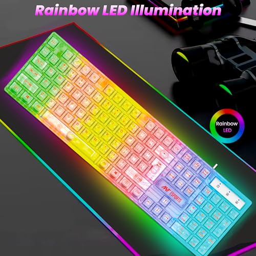 Ant Esports MK1720 Pro Transparent Gaming Keyboard - Image 5