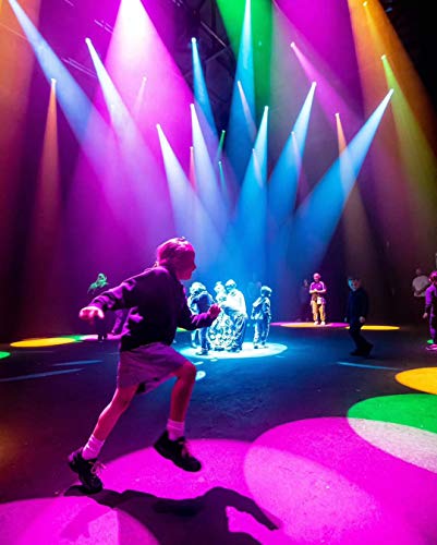 Imrelax Stage Light, Led 200W Moving Head Spot Wash Zoom Beam 4 In 1 Dj Light Dmx Disco Light 18-Ch Party Light Pattern Light #TOP6