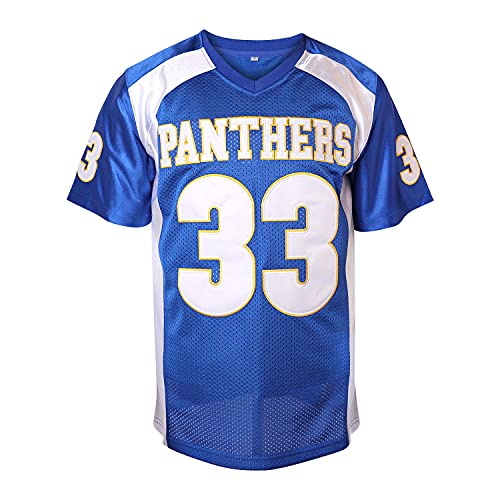 Maglia Da Calcio Tim Riggins #33 Friday Night Lights | Uomo | Blu | 100% Poliestere Traspirante | Taglie S-XXXL - 2