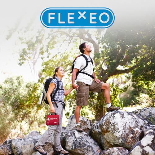 Erste Hilfe Set gefüllt mit Sofort-Kältekompressen, Rettungsdecke und Pflastersortiment/Erste Hilfe Tasche für Zuhause, Auto, Outdoor, Wandern und Reisen - Notfallset für Unterwegs