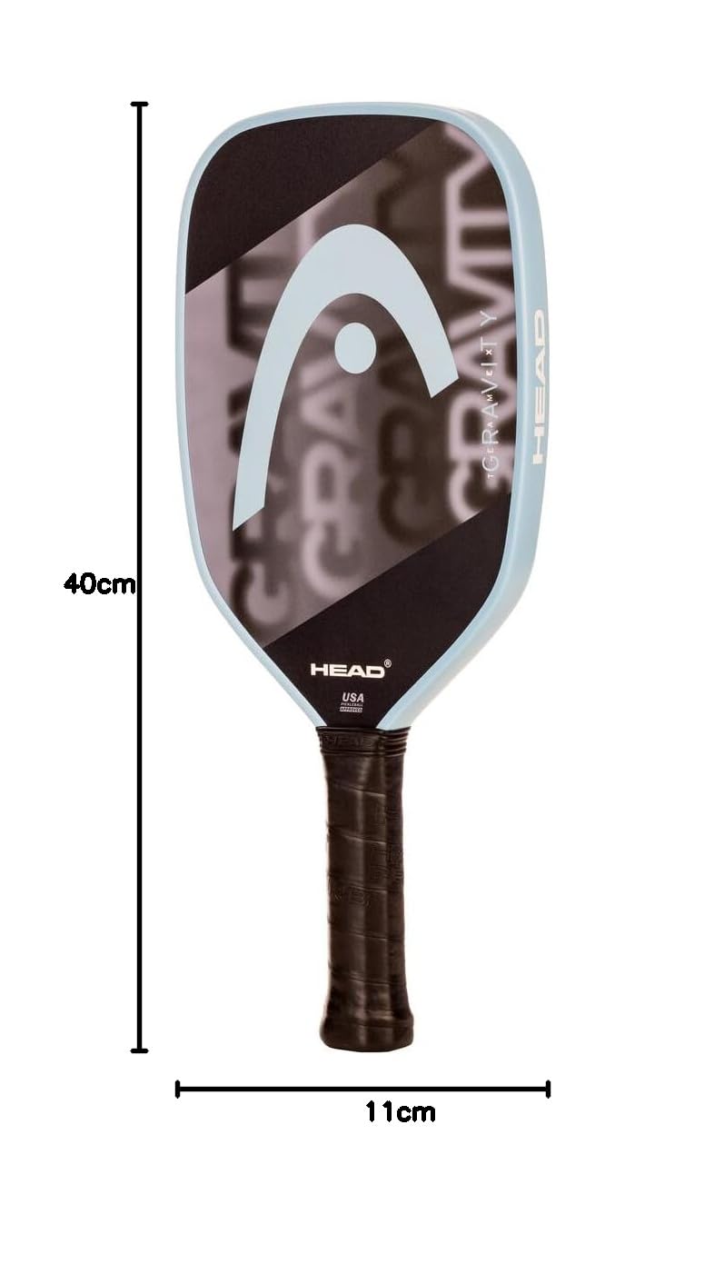 Gravity Team Ex Raquette de Pickleball, Noir/Gris