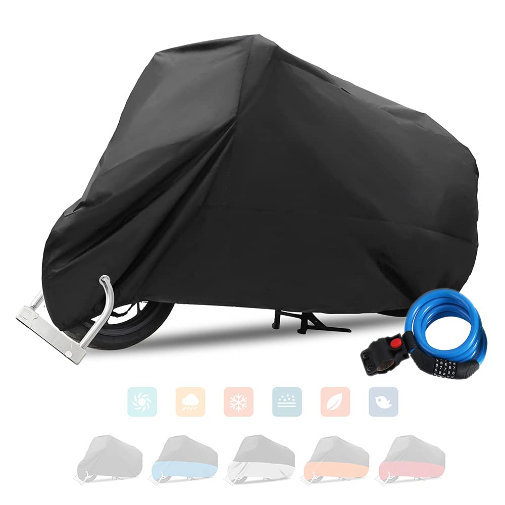 4 Sizes Motorcycle Covers For Outside Storage, 300D Waterproof Oxford, With Lock And Storage Bag, For Benelli Tornado Naked Tre R160
