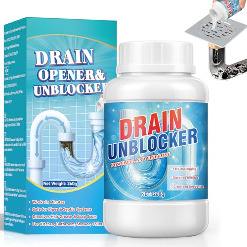Drain Clog Remover, Powerful Sink Drain Cleaner Powder, Fast Removes
