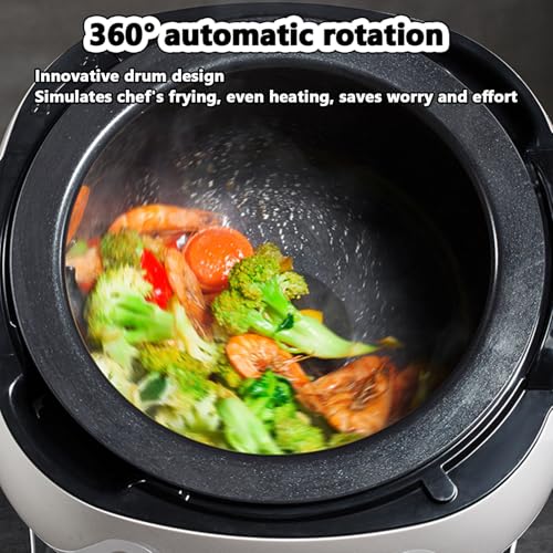 Automatische Kochmaschine, kommerzielle Küchenmaschine, 6 l intelligente Kochmaschine mit 360 ° -Drehung und 3D-Rundum-Erhitzung, Trommel-Küchenmaschine mit intelligentem Touchscreen 6 Automatische Kochmaschine, kommerzielle Küchenmaschine, 6 l intelligente Kochmaschine mit 360 ° -Drehung und 3D-Rundum-Erhitzung, Trommel-Küchenmaschine mit intelligentem Touchscreen
