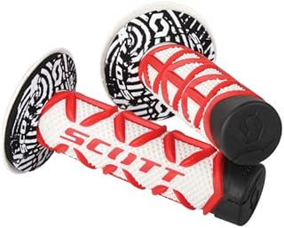 Scott Sports 219626-1005 Red/White Diamond Motorcycle Grips