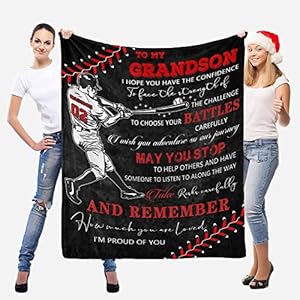 Customgrandsongiftsfromgrandmatomygrandsonblanketgiftsformygrandsonfromgrandmaandgrandpabaseballbirthdaygraduationdaygiftsforgrandsonblanketfromgrandparents50x60inches Urban Country Home Decor Custom grandson gifts from grandma to my grandson blanket gifts for my grandson from grandma and grandpa baseball birthday graduation day gifts for grandson blanket from grandparents 50×60 inches urban country home decor