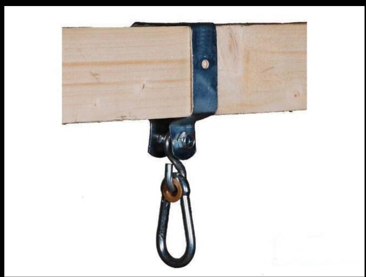 Swing Hook 9 x 9 cm for Climbing Frame Wooden Beam Swing Attachement Metal Hanger Playgrounds