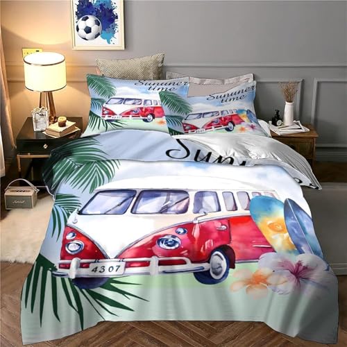 Housse de couette dirigeable steampunk 260x220 en microfibre avec parure de lit 3D