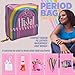 First Period Kit Gift for Girls 9–12 | Period Starter Kit for Tweens & Teens | Pads, Wipes & Confidence Essentials | First Period Gift Box with Discreet Bag (Panda)