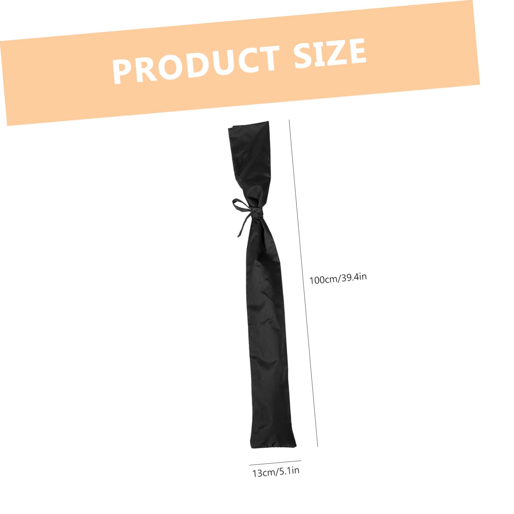 BCOATH Carry Bag Japanese Pouch Black Storage Bag Cotton 100cm Easy to Carry for Long Use