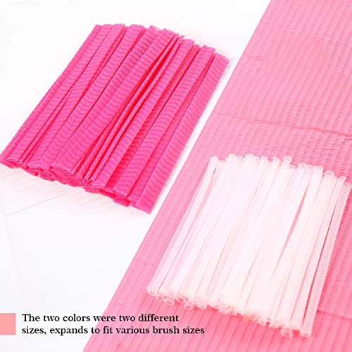 Bysiter Makeup Brush Protector Cosmetic Makeup Brush Pen Guard Expandable Mesh Sleeve Covers Set Storage Small Medium Large Sizes Brushes For Travel (Pink) #TOP3