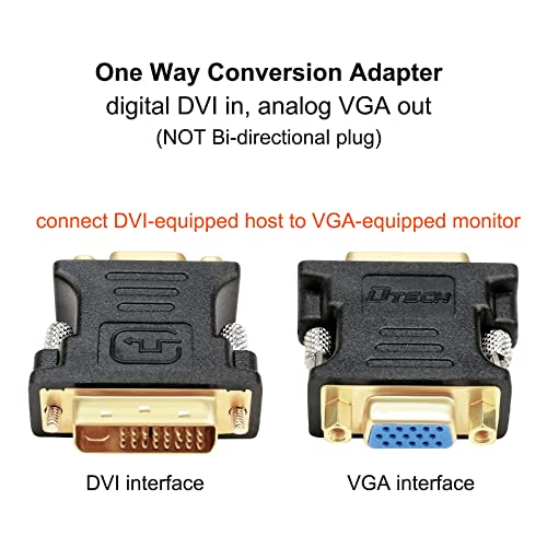 Dtech 8541676448 Dvi Male To Vga Female Adapter Dvi-I 24+5 Port Converter thumb #4