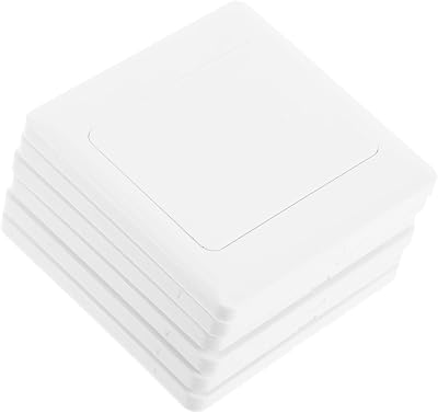 Angoily 6pcs Type Whiteboard Cover Wall Plate Outlet Cover Cable Access Panel for Electronics Use in Home Office