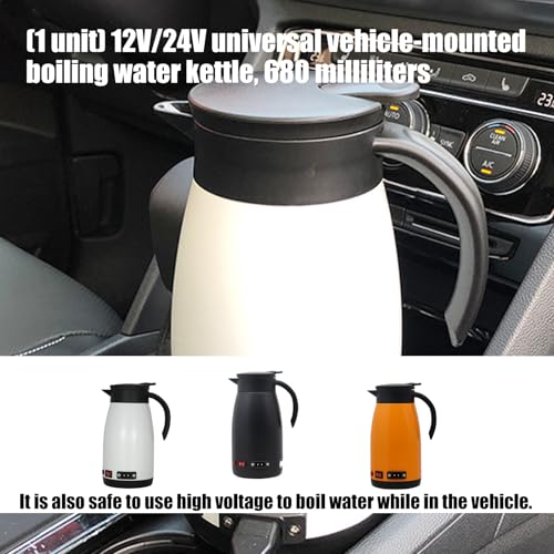 Hervidor eléctrico universal para auto 680ml 12V/24V miniatura 2