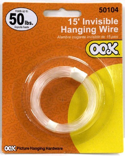 Image of OOK 50104 50 Lb Capacity Invisible Picture Wire