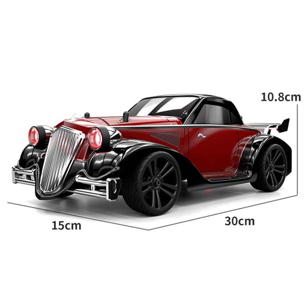 Skala 1:16 Samochód Rc Racer 35 Km/H Szybkie Wyścigi Driftowe Z Napędem Na 4 Koła Z Wielotrybowym Oświetleniem Led Do Płaskiego Toru I Klasycznej Stylizacji (Blue)