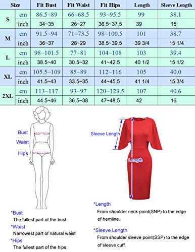Grace Karin elegante heupen flatterende bodycon cocktailjurk, potloodjurk met ruches voor dames - Image 4