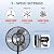 BILT HARD 20" Outdoor Wall Misting Fan, 3-Speed High Velocity Patio Fans for Outside, 80° Oscillation, Waterproof, Industrial Wall Mount Fan for Outdoor- UL Listed