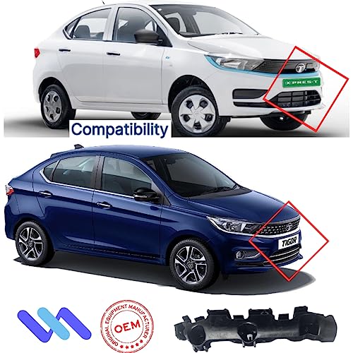 Image of Car Accessories for (Tata Tiago /Tigor / & Xpres-T) Heavy Duty Front, Bumper Bracket /Lock (1 Pair Left Right Side For Rear Lock)00223