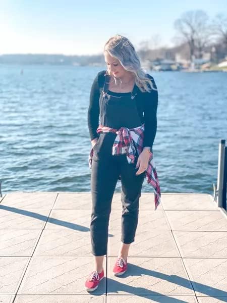 Vetinee Womens Classic Adjustable Straps Pockets Denim Bib Overalls Jeans Pants - Image 7