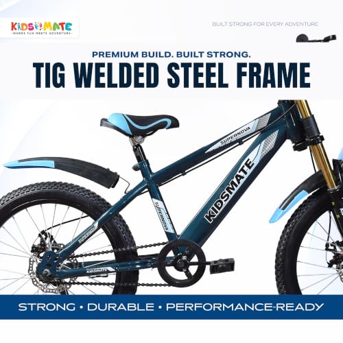 Image of Kidsmate Supernova Pro 20T Kids Cycle for Boys & Girls - Stelios Blue