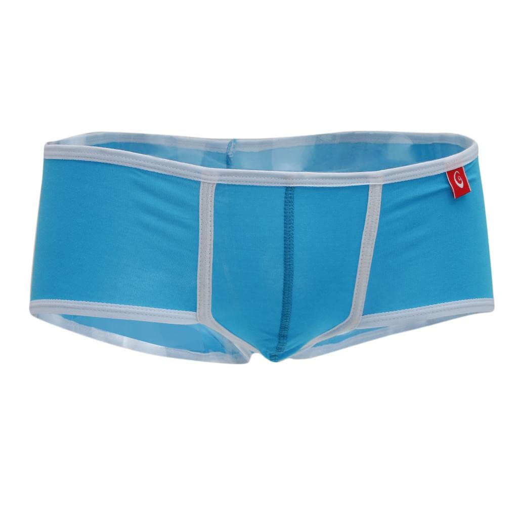 nivaa Men Breathable Modal Boxer Briefs Underwear Stretch Briefs Trunks L Blue-picture-40