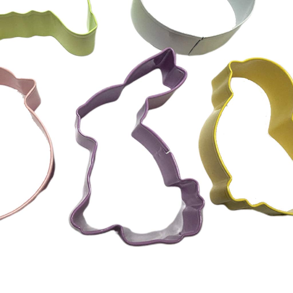 Molde de resina de silicona, conejo de Pascua con forma de animal lindo, cortador de galletas, juego de moldes for galletas de conejito de pollo, festival de , fiesta, cocina, bar, electrodomésticos f