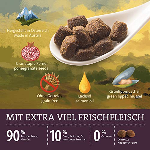 GranataPet Natural Taste Wild & Büffel, Trockenfutter für Hunde, Hundefutter ohne Getreide & ohne Zuckerzusätze, Alleinfuttermittel für ausgewachsene Hunde, 4 kg