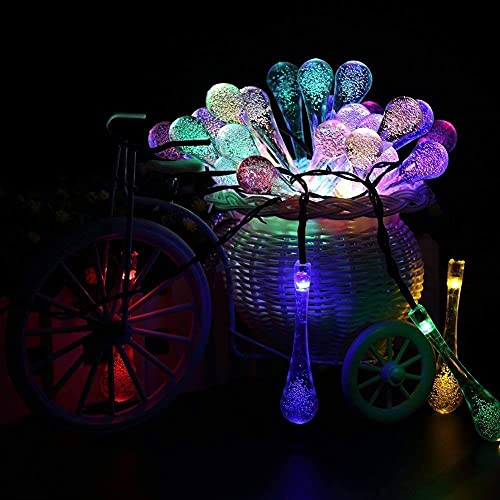 Image of KharidoLive Others 20 Led Waterdrop Decorative Fairy String Lights For Home Decoration (Multicolor, Steady Lights, 4 Meter Long, 2 Pin Plug)