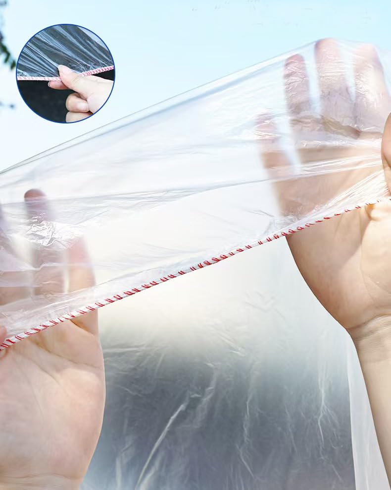 2 Counts Disposable Car Cover with Stretchable Edges - Universal Fit for Cars SUVs Vehicles 15 7ft x — view 6