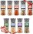 Soeos Spice Seasoning Set of 9 with Integrated Grinders, Individual Spice Grinder, Pure and Fresh Perfect for BBQ Seasoning Gift Set, Grilling Spice, Pepper Grinder,colorful