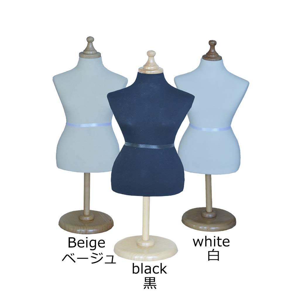 Manichino da Sartoria, manichino Femminile in Scala 1:2 - Mini manichino da Sartoria per Decorazione di Case delle Bambole, Modello da Esposizione per Sartoria Nero, Ideale per progetti di c