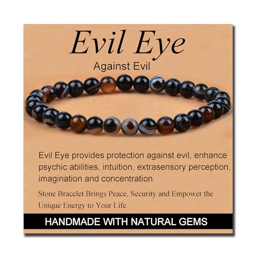 MASSIVE BEADS Evil Eye Agate - Stone of Against Evil
