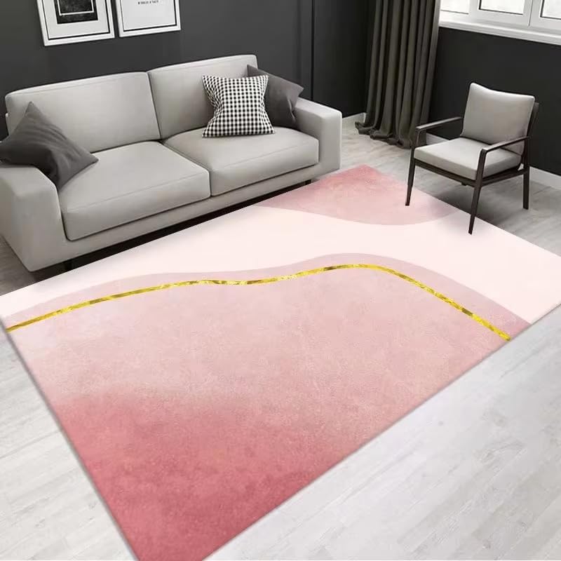 Alfombra lavable moderna de 70 x 100 cm facil de limpiar en casa