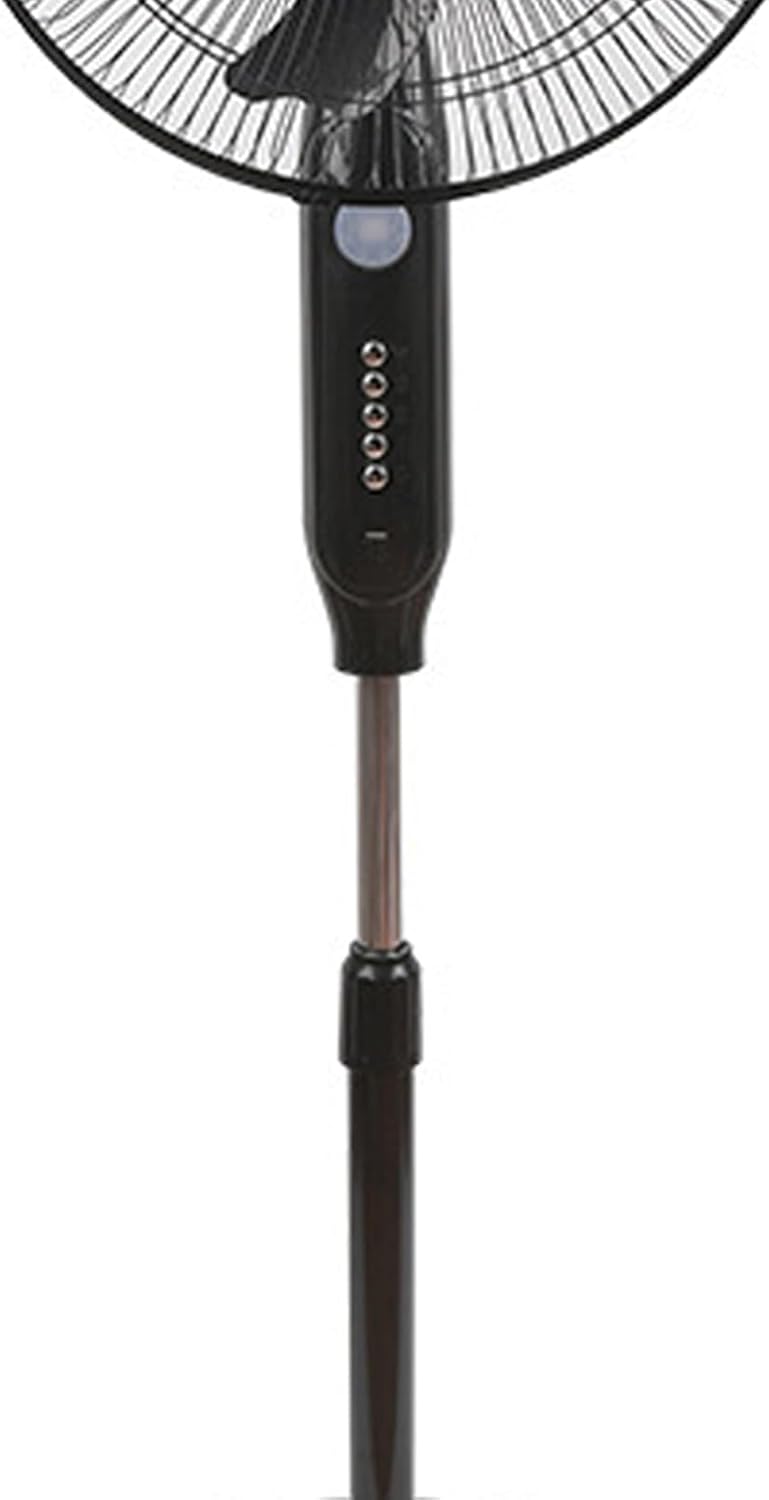 16in Solar Stand Fan - 2 Use Rechargeable Electric Oscillating, Solar Powered Speeds, for Household and Outdoor Cooling - CN Plug 220V
