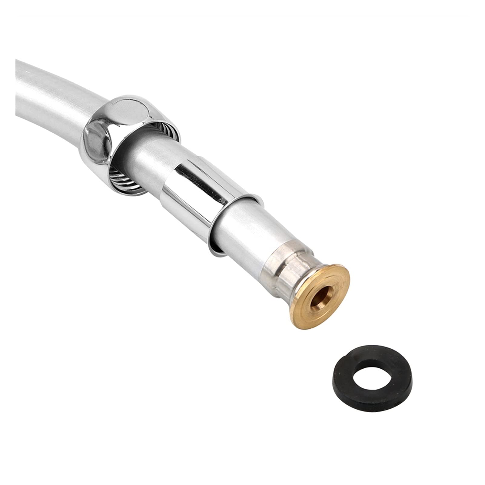 Tuyaux de plomberie, tuyau de chauffe-eau, tuyau de douche flexible, tuyau de douche à main flexible anti-enroulement haute pression GI/2 tuyau d'interface universel accessoires de salle de bain(2m)
