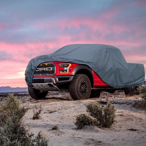 Image of GUNHYI 16 Layers Large Truck Cover Waterproof All Weater, Heavy Duty Pickup Truck Cover for RAM 2500 3500, Silverado 1500 2500 3500, F-Series F-250 F-350, Toyota Tundra etc. Length up to 261 inch.