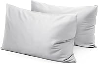 Vista 11 de Juego de 2 fundas de almohada de viaje de 12 x 16 pulgadas, con cierre de cremallera, 600 hilos, 100% algodón egipcio suave, fundas de almohada