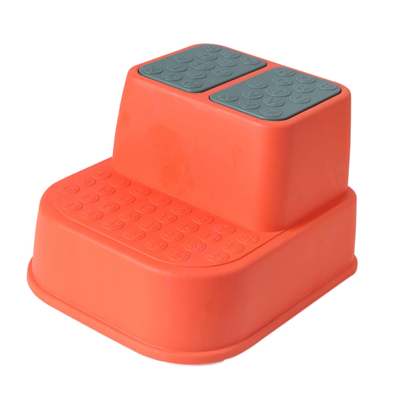 DECHOUS Multi Function Double Layers Slip Footstool for Durable Step Stool for Potty Training for Home Nursery Stylish Red Design