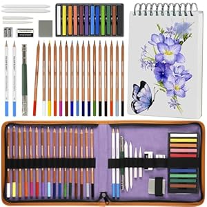Colour Block Künstler-Zeichenset 60 Blatt 16 Stifte